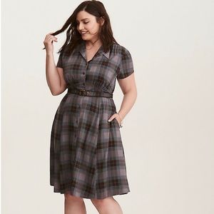 OUTLANDER MACKENZIE TARTAN SHIRT DRESS
